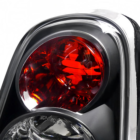2002-2004 Mini Cooper Tail Lights (Matte Black Housing/Clear Lens)
