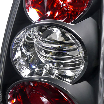 2002-2004 Mini Cooper Tail Lights (Matte Black Housing/Clear Lens)