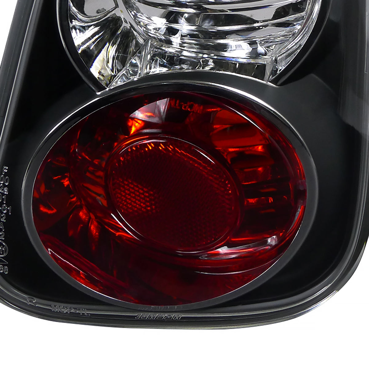 2002-2004 Mini Cooper Tail Lights (Matte Black Housing/Clear Lens)