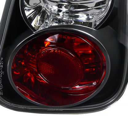 2002-2004 Mini Cooper Tail Lights (Matte Black Housing/Clear Lens)