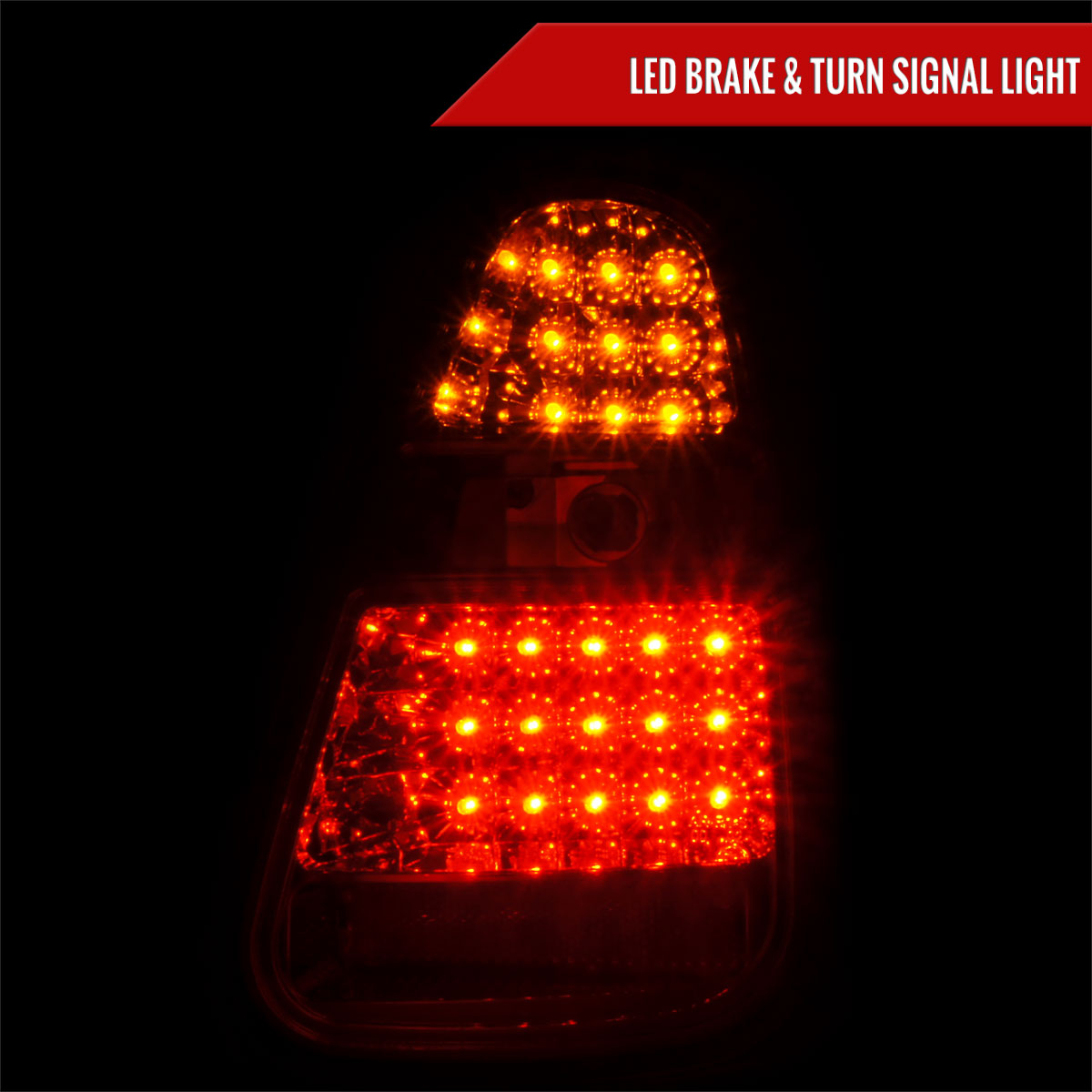 2005-2006 Mini Cooper S LED Tail Lights (Chrome Housing/Clear Lens)