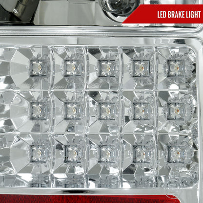 2005-2006 Mini Cooper S LED Tail Lights (Chrome Housing/Clear Lens)