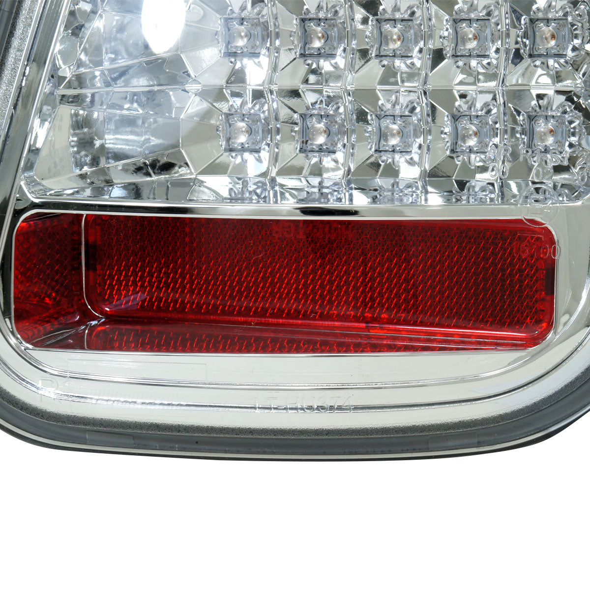 2005-2006 Mini Cooper S LED Tail Lights (Chrome Housing/Clear Lens)