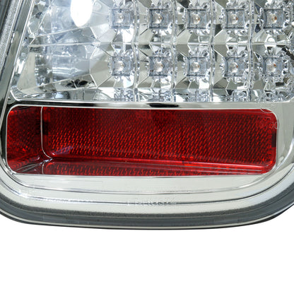 2005-2006 Mini Cooper S LED Tail Lights (Chrome Housing/Clear Lens)