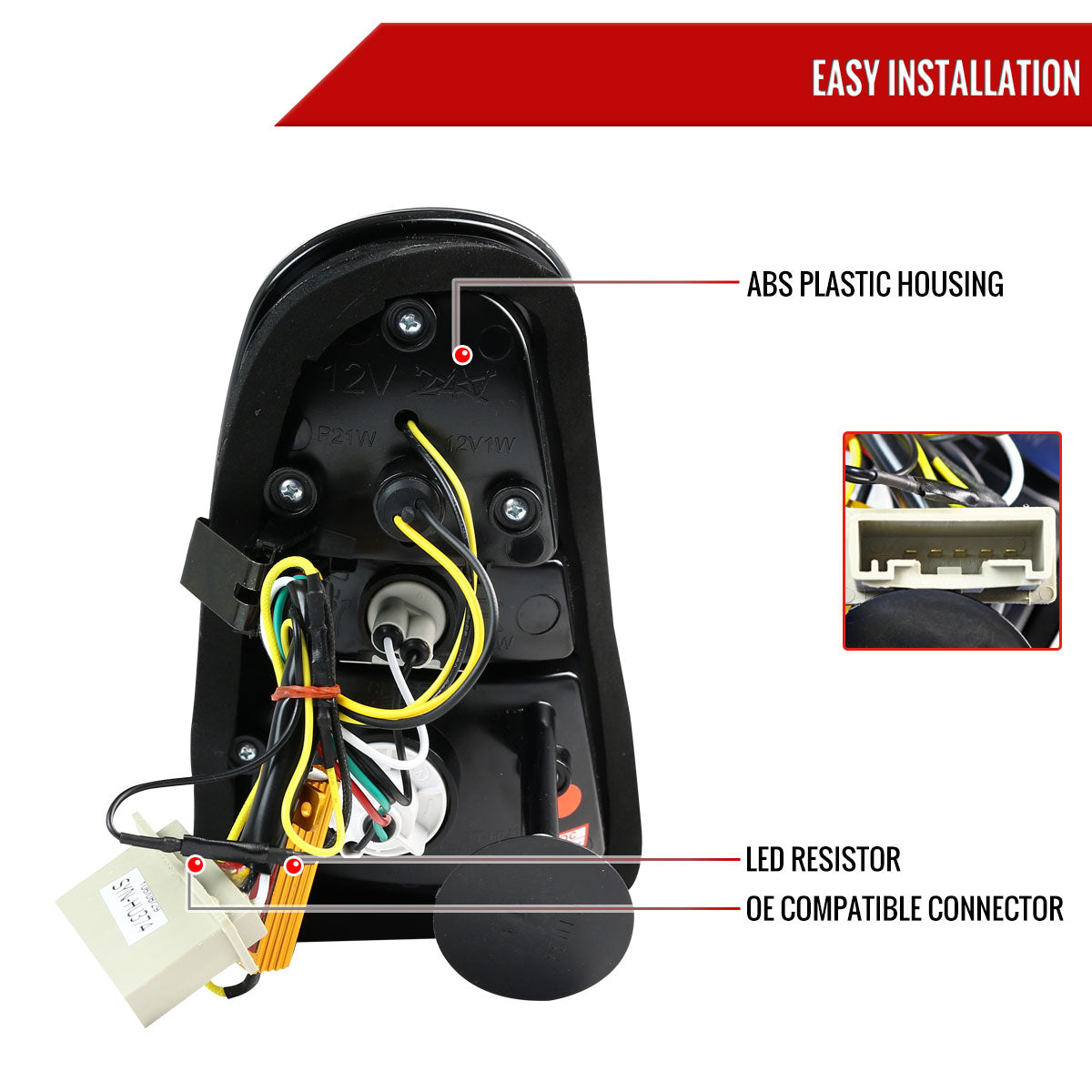 2005-2006 Mini Cooper S LED Tail Lights (Chrome Housing/Clear Lens)