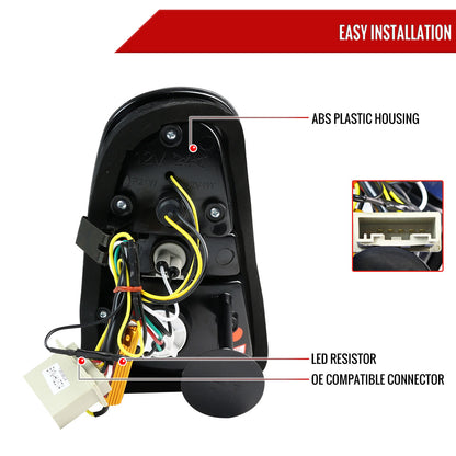 2005-2006 Mini Cooper S LED Tail Lights (Chrome Housing/Smoked Lens)