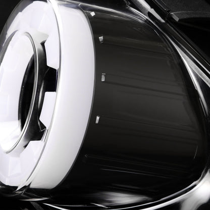 2015-2022 Ford Mustang Coupe/Convertible White LED Bar Tail Lights (Glossy Black Housing/Clear Lens)