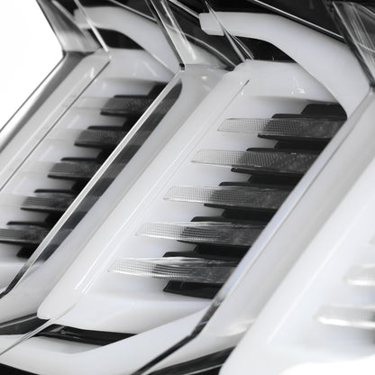 2015-2023 Ford Mustang Sequential Signal LED Tail Lights (Jet Black Housing/Clean Lens)