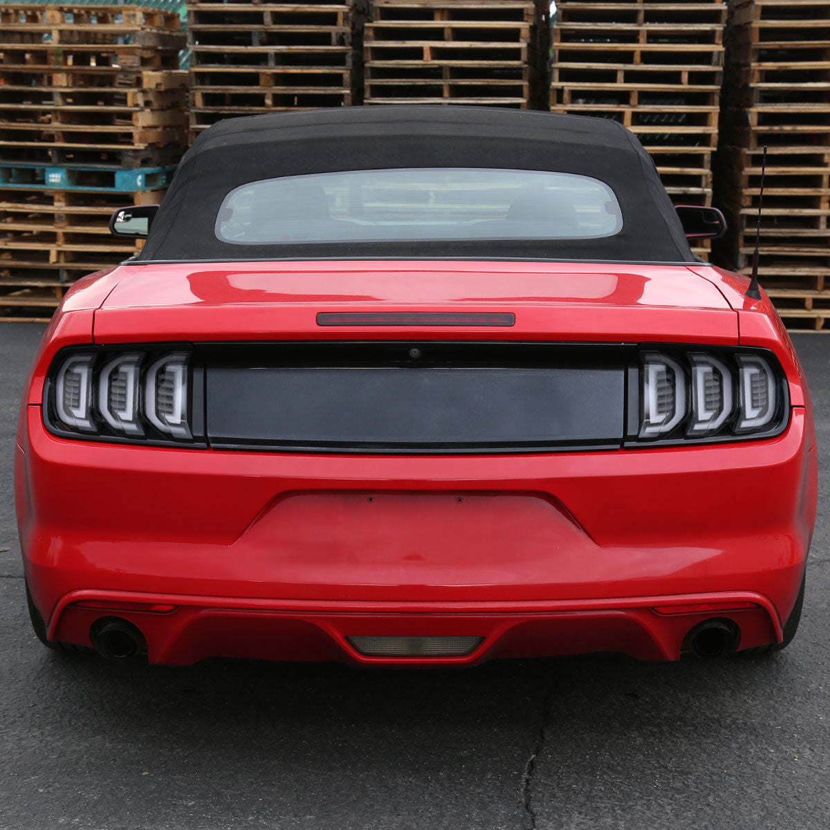 2015-2023 Ford Mustang Sequential Signal LED Tail Lights (Jet Black Housing/Clean Lens)