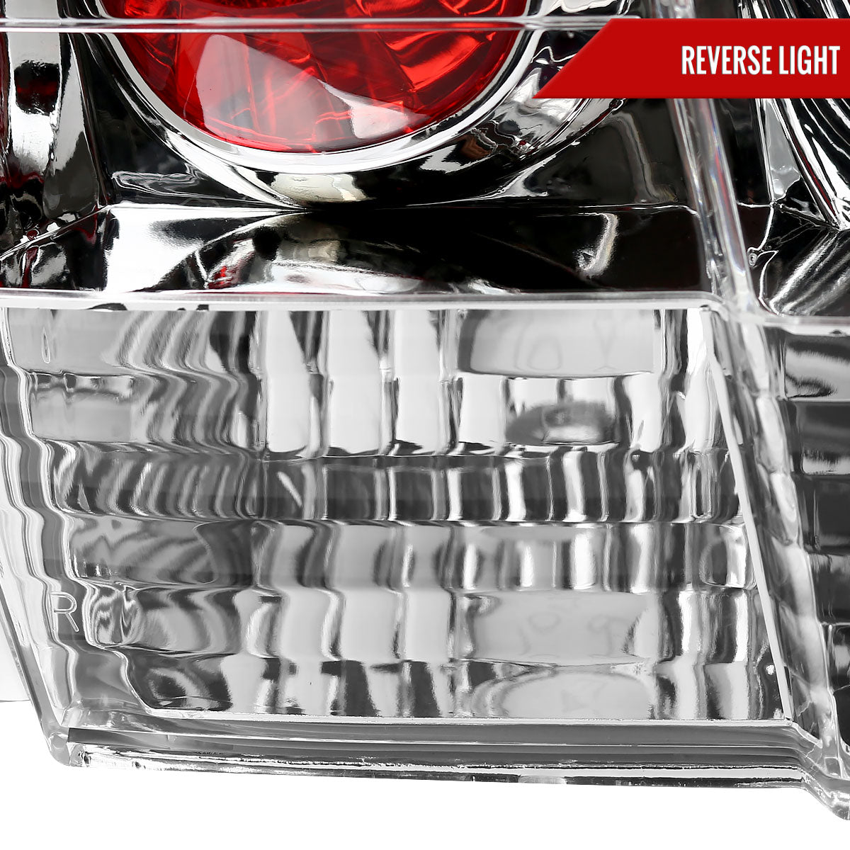 1999-2004 Ford Mustang Tail Lights (Chrome Housing/Clear Lens)
