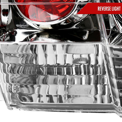 1999-2004 Ford Mustang Tail Lights (Chrome Housing/Clear Lens)