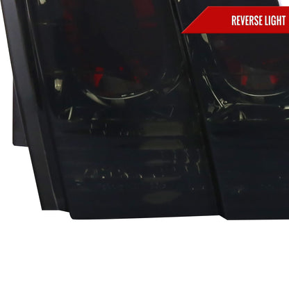 1999-2004 Ford Mustang Tail Lights (Chrome Housing/Smoked Lens)