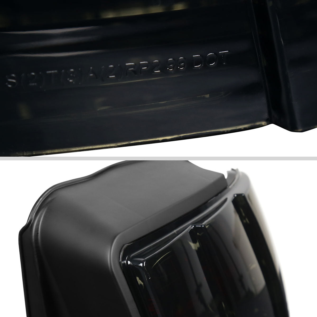 1999-2004 Ford Mustang Tail Lights (Chrome Housing/Smoked Lens)