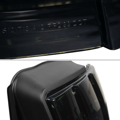 1999-2004 Ford Mustang Tail Lights (Chrome Housing/Smoked Lens)