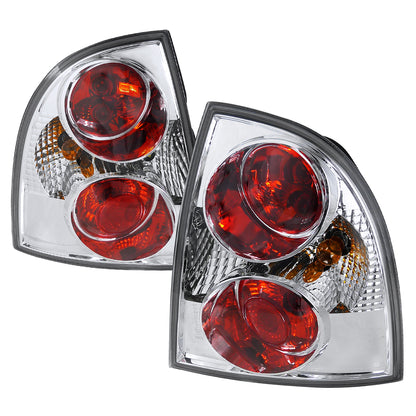 2001-2005 Volkswagen Passat Sedan Tail Lights (Chrome Housing/Clear Lens)