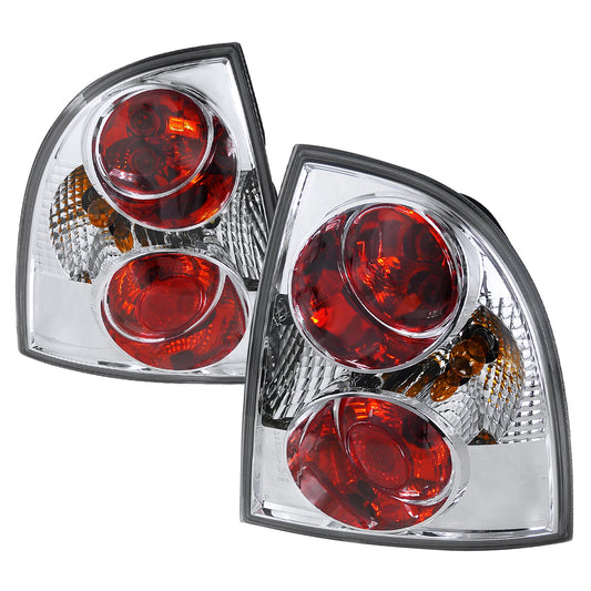 2001-2005 Volkswagen Passat Sedan Tail Lights (Chrome Housing/Clear Lens)