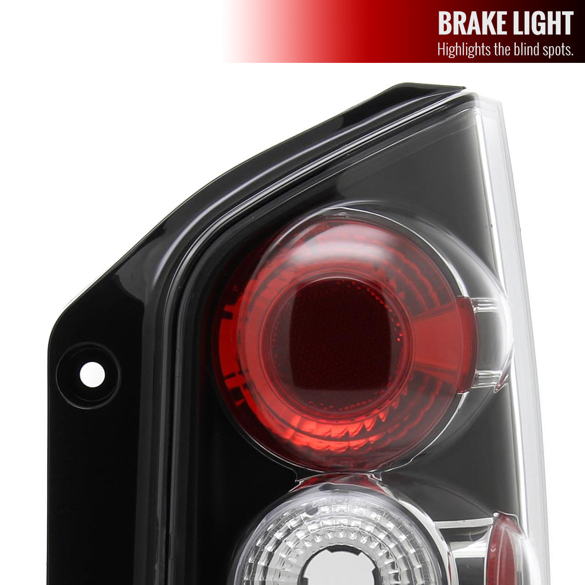 2005-2012 Nissan Pathfinder Tail Lights (Matte Black Housing/Clear Lens)
