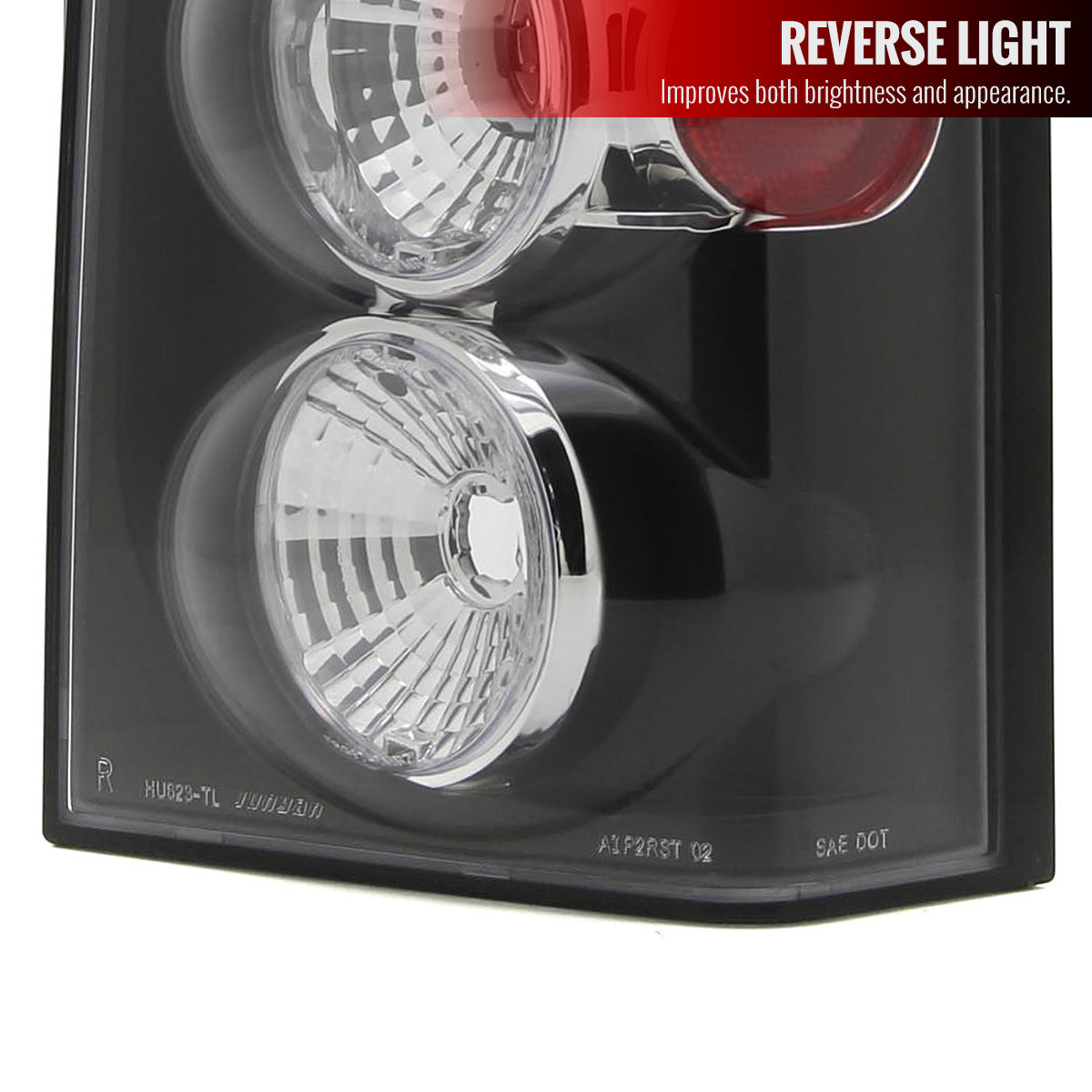 2005-2012 Nissan Pathfinder Tail Lights (Matte Black Housing/Clear Lens)