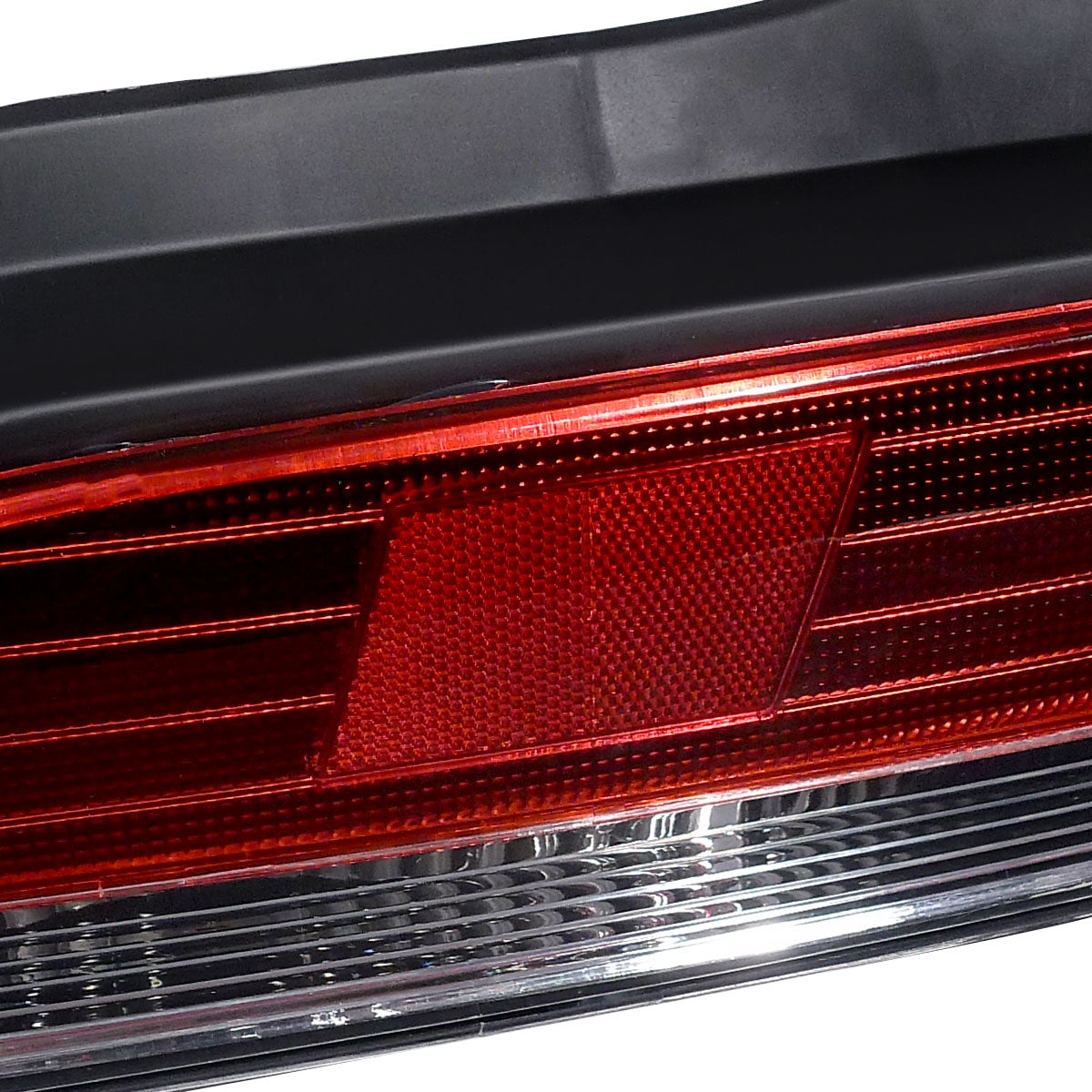 1997-2001 Honda Prelude Tail Lights (Chrome Housing/Red Clear Lens)