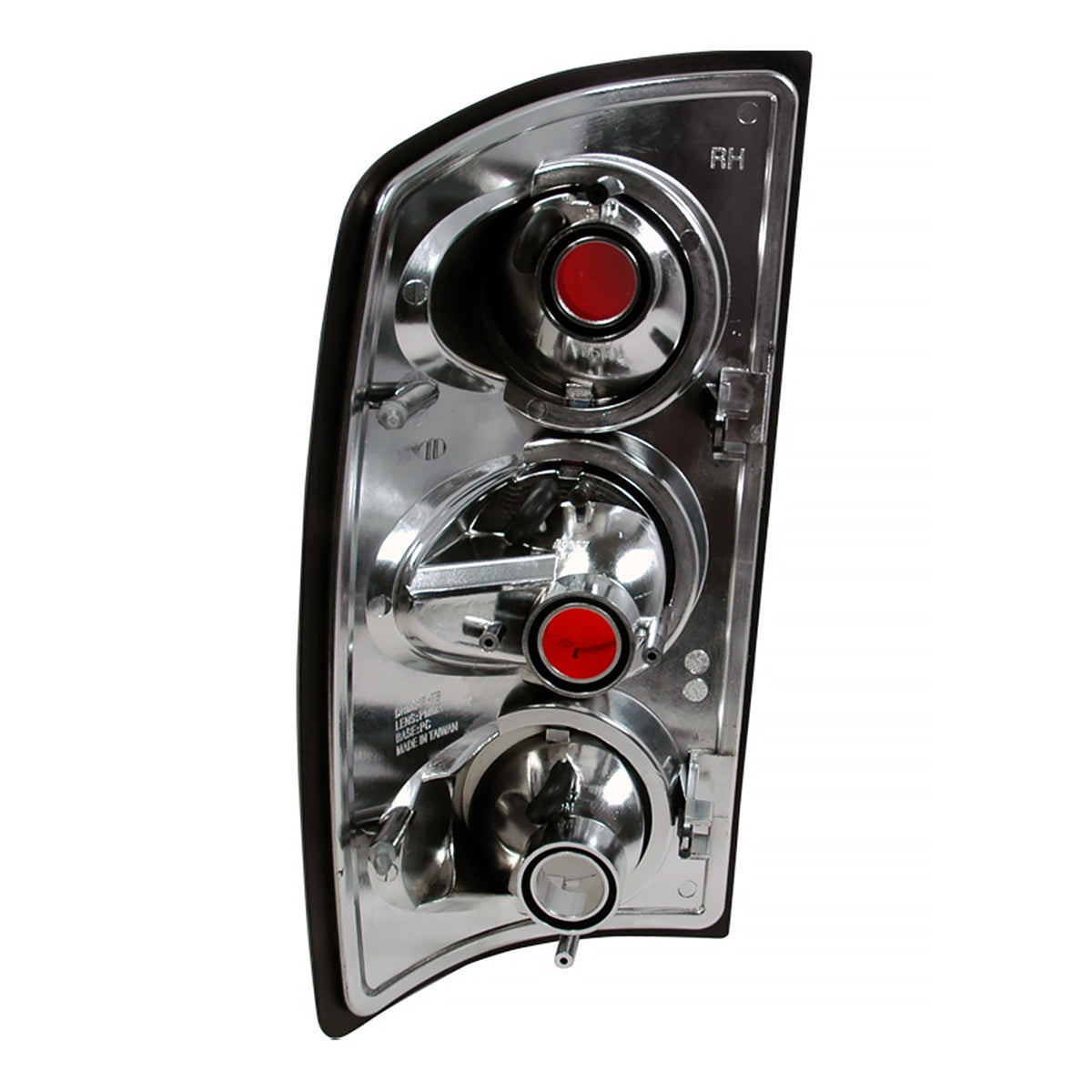 2002-2006 Dodge RAM Tail Lights (Chrome Housing/Clear Lens)