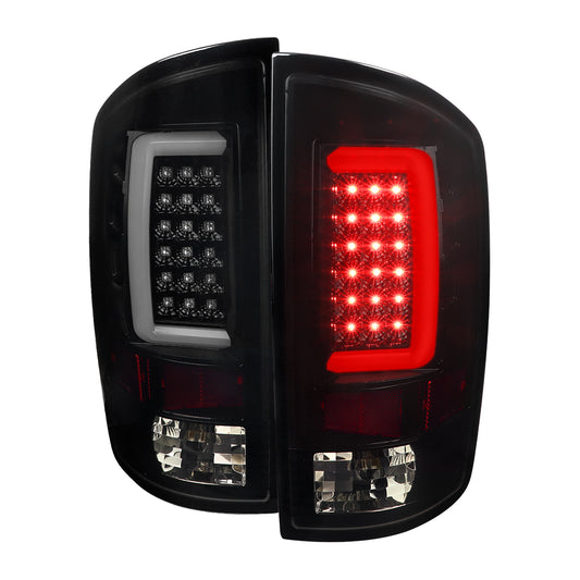 2007-2009 Dodge RAM 1500/2500/3500 LED Tail Lights (Glossy Black Housing/Smoked Lens)