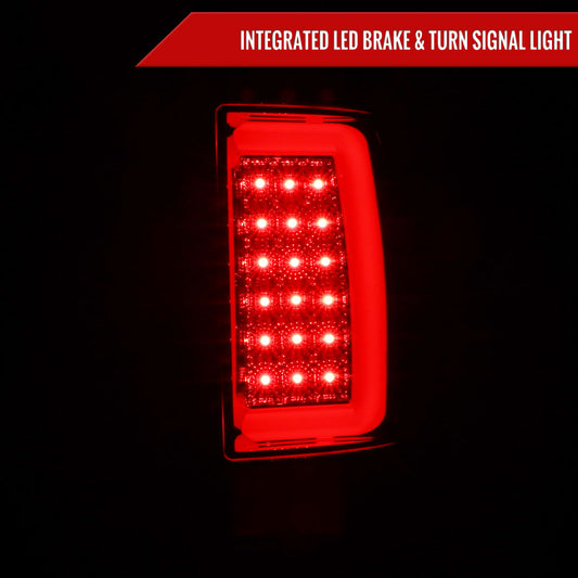 2007-2009 Dodge RAM 1500/2500/3500 LED Tail Lights (Chrome Housing/Smoked Lens)