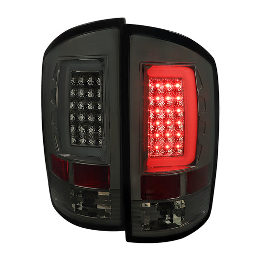 2007-2009 Dodge RAM 1500/2500/3500 LED Tail Lights (Chrome Housing/Smoked Lens)