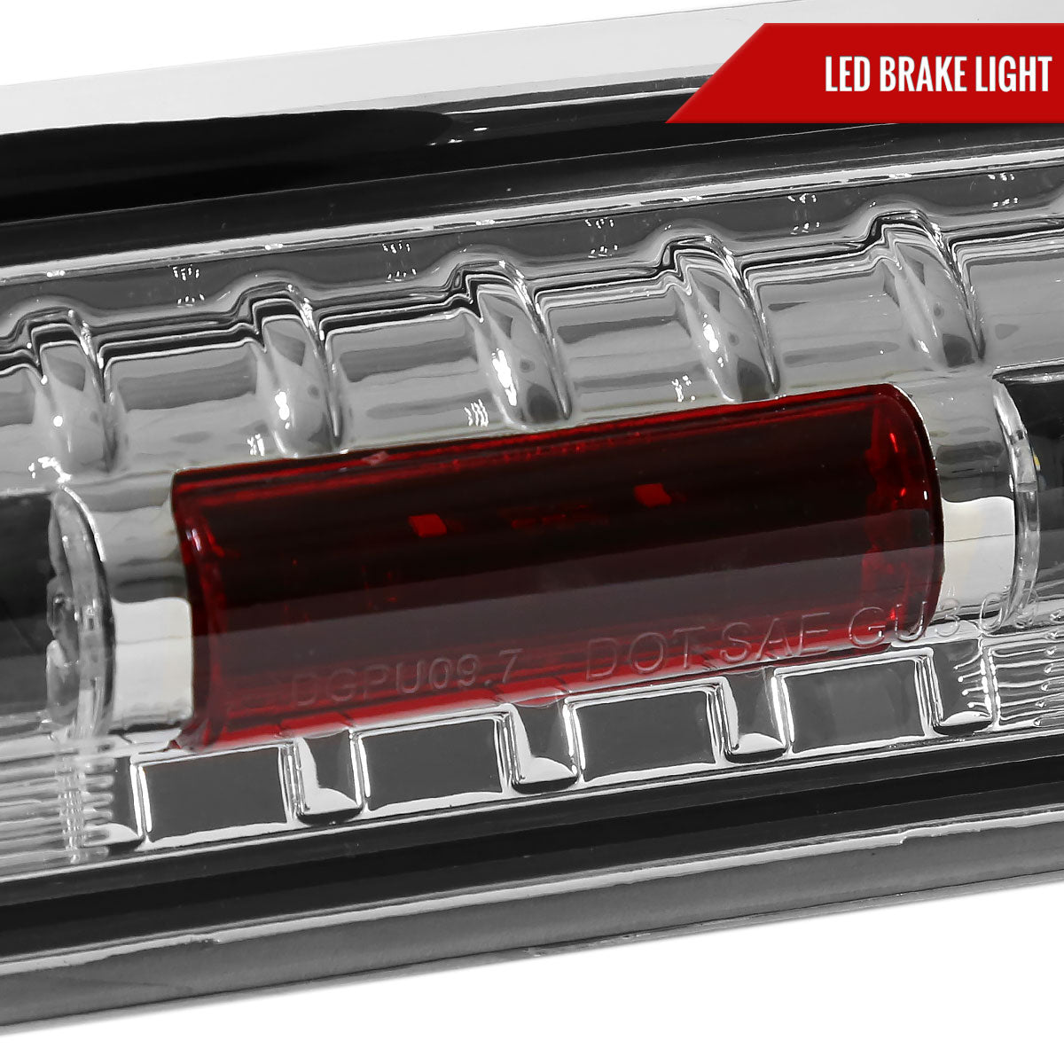 2009-2013 Dodge RAM SMD LED 3rd Brake Light (Chrome Housing/Clear Lens)