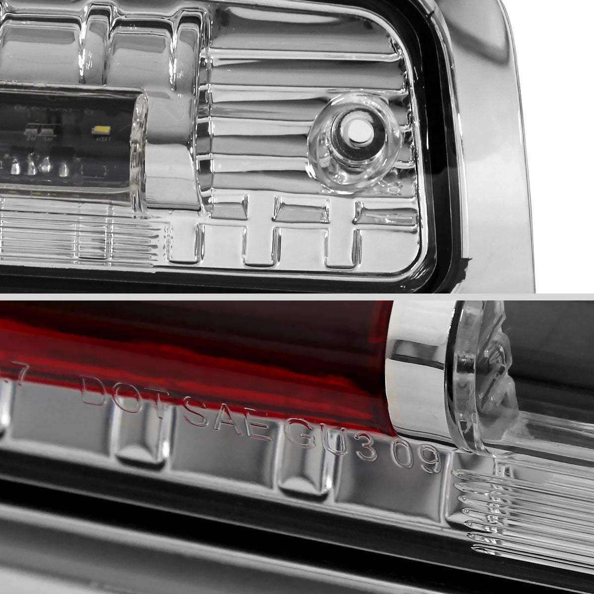 2009-2013 Dodge RAM SMD LED 3rd Brake Light (Chrome Housing/Clear Lens)