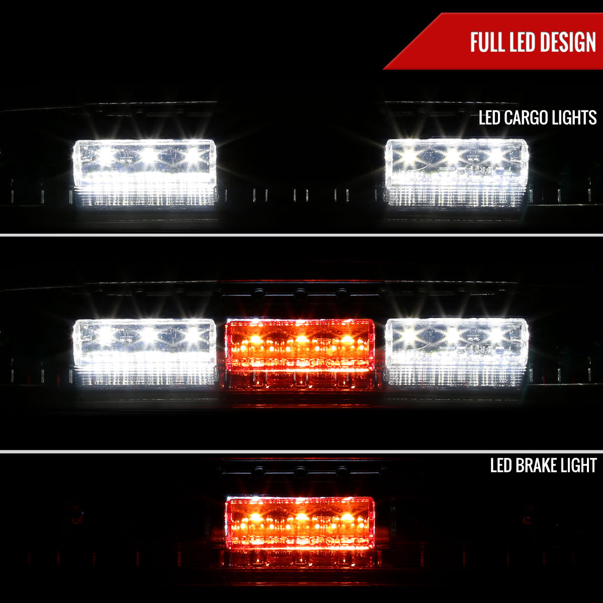 2009-2013 Dodge RAM SMD LED 3rd Brake Light (Chrome Housing/Smoked Lens)
