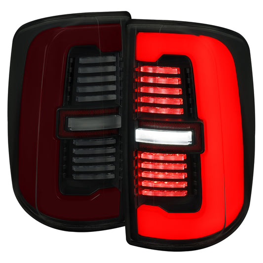 2019-2024 Dodge RAM 2500/3500 LED Sequential Signal Tail Lights (Black Housing / Smoked Lens)