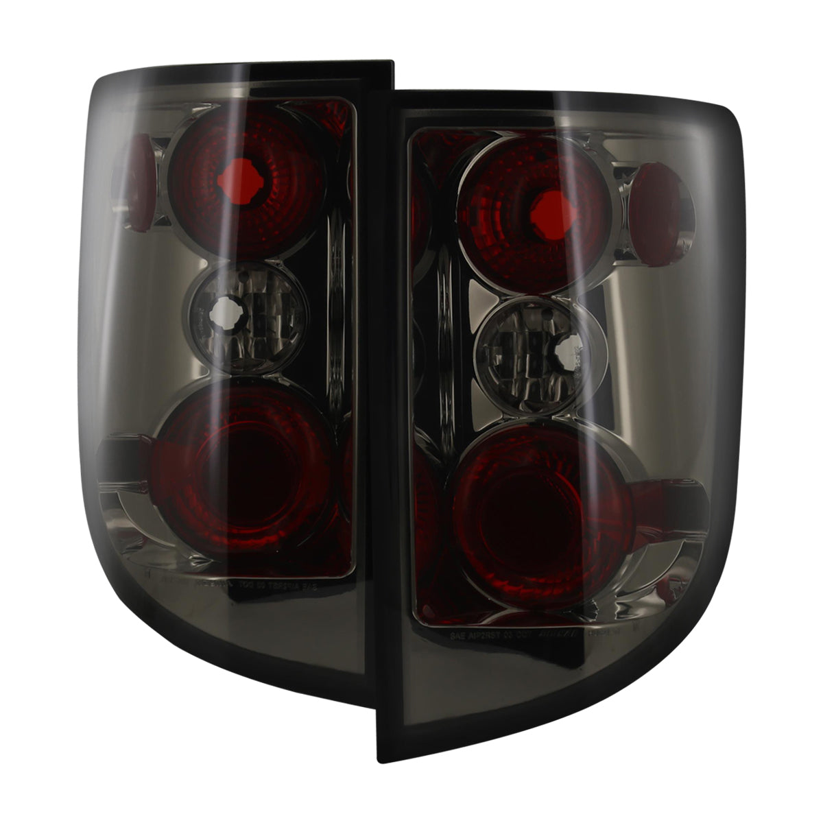 2005-2010 Honda Ridgeline Tail Lights (Chrome Housing/Smoked Lens)