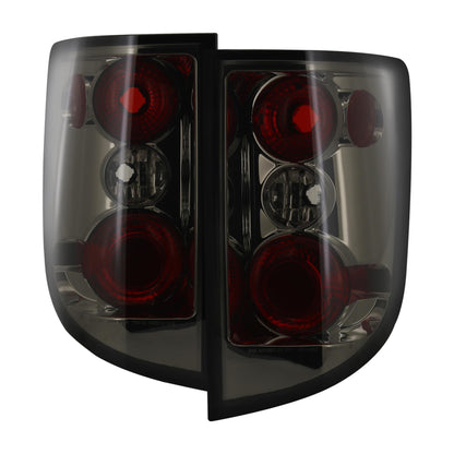 2005-2010 Honda Ridgeline Tail Lights (Chrome Housing/Smoked Lens)
