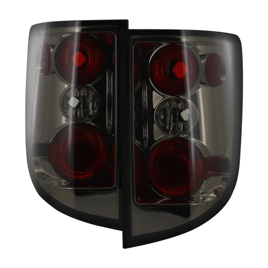 2005-2010 Honda Ridgeline Tail Lights (Chrome Housing/Smoked Lens)