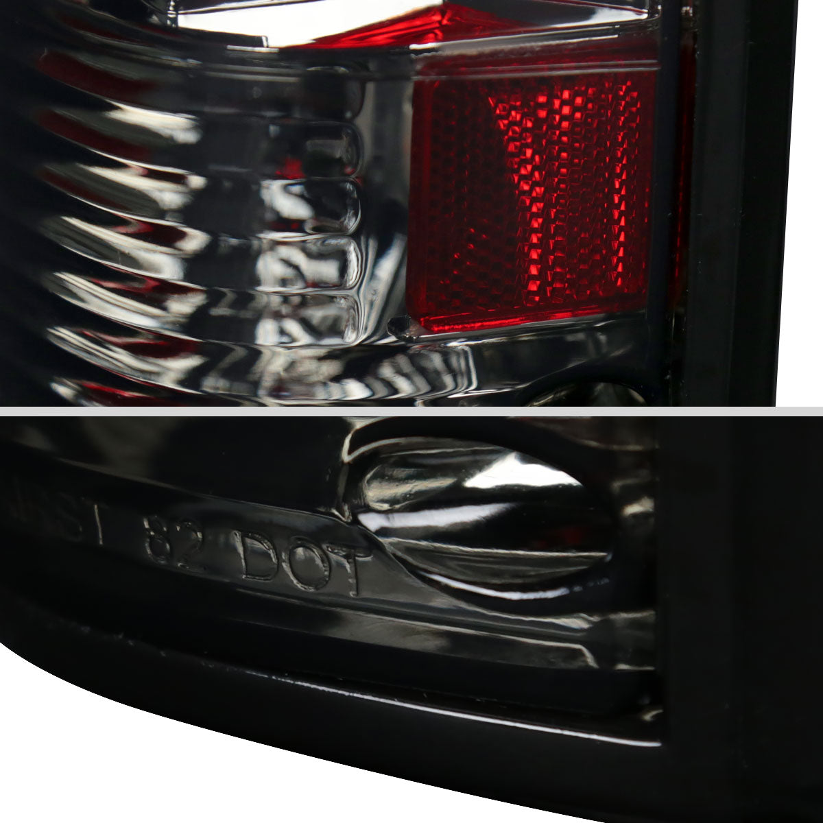1982-1994 Chevrolet S10/Blazer GMC S15/Sonoma Tail Lights (Chrome Housing/Smoked Lens)