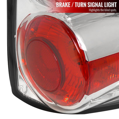 1994-2004 Chevrolet S10/ GMC Sonoma/ Isuzu Hombre Tail Lights (Chrome Housing/Clear Lens)