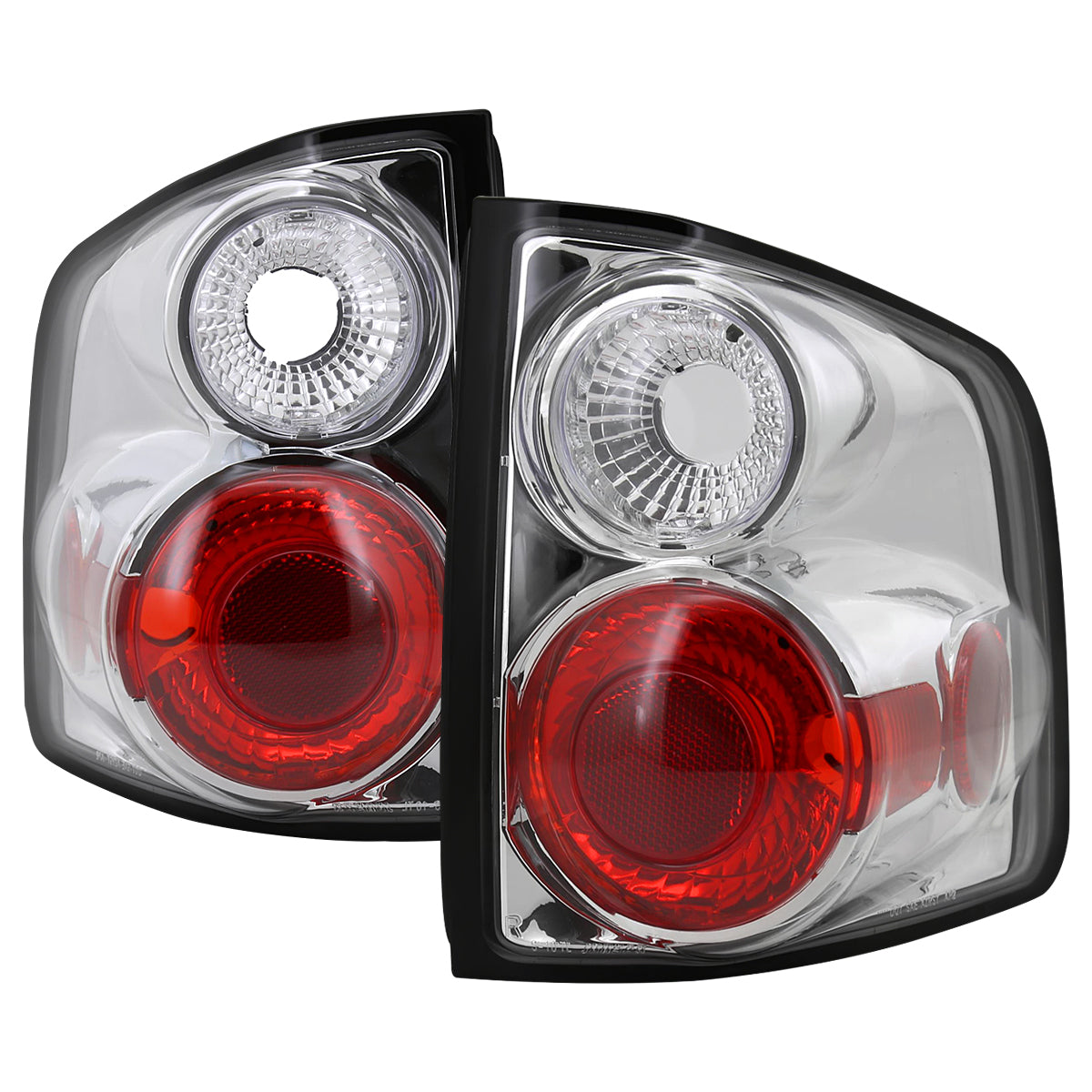 1994-2004 Chevrolet S10/ GMC Sonoma/ Isuzu Hombre Tail Lights (Chrome Housing/Clear Lens)