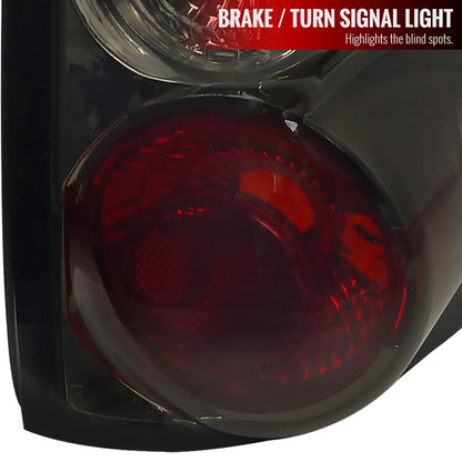 1994-2004 Chevrolet S10/ GMC Sonoma/ Isuzu Hombre Tail Lights (Chrome Housing/Smoked Lens)