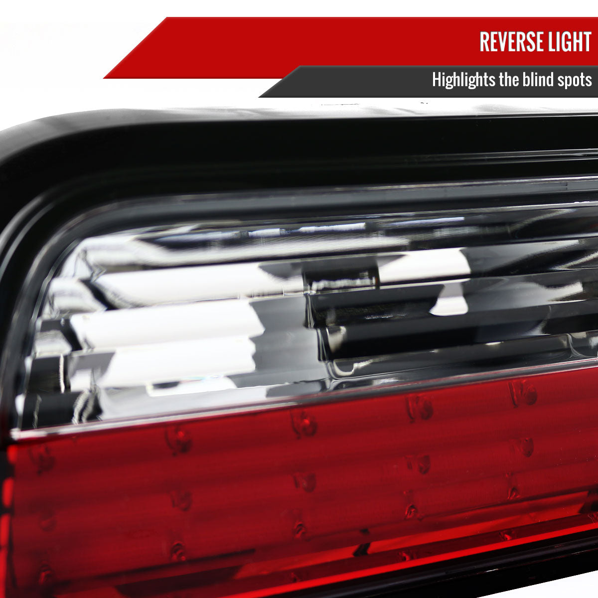 1989-1994 Nissan 240SX S13 Coupe LED Tail Lights (Chrome Housing/Clear Lens)