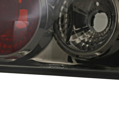 1989-1994 Nissan 240SX S13 Hatchback Tail Lights (Chrome Housing/Smoked Lens)