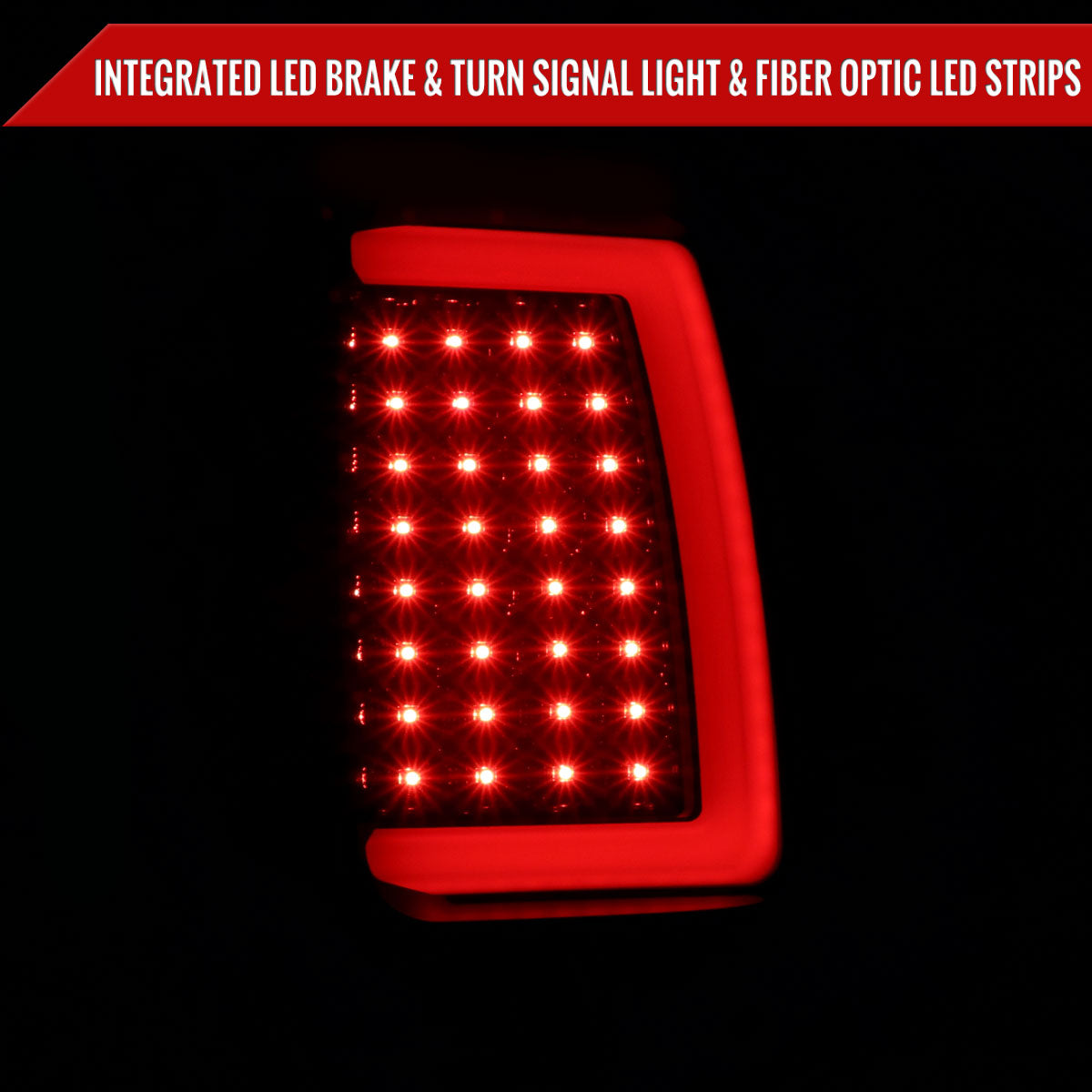 2007-2013 GMC Sierra 1500/ 2007-2014 Sierra 2500HD 3500HD LED Tail Lights (Glossy Black Housing/Smoked Lens)