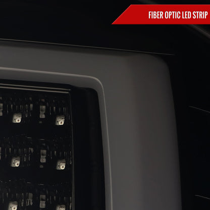 2007-2013 GMC Sierra 1500/ 2007-2014 Sierra 2500HD 3500HD LED Tail Lights (Glossy Black Housing/Smoked Lens)