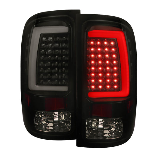 2007-2013 GMC Sierra 1500/ 2007-2014 Sierra 2500HD 3500HD LED Tail Lights (Glossy Black Housing/Smoked Lens)