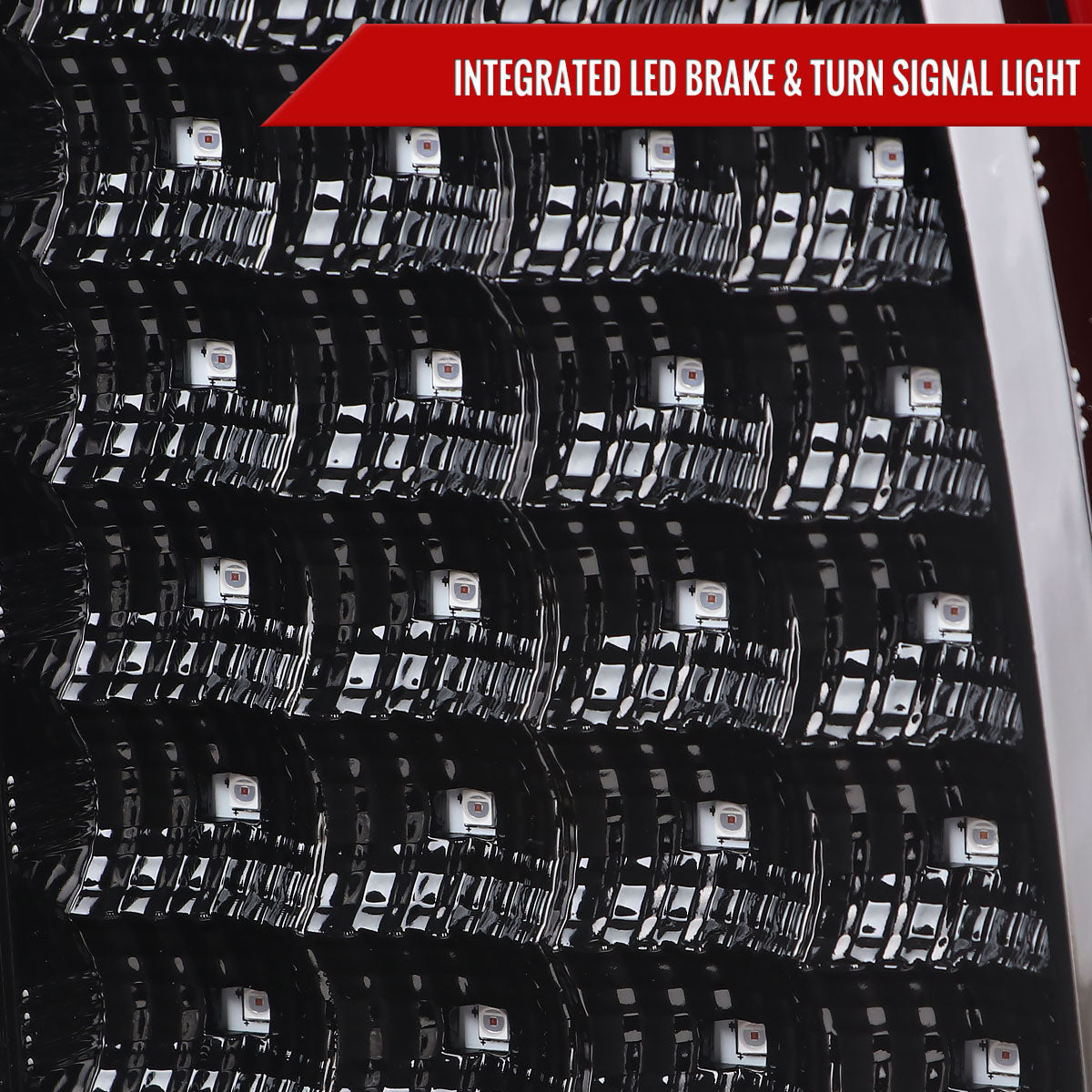 2007-2013 GMC Sierra 1500 / 2007-2014 Sierra 2500HD 3500HD C-Bar LED Tail Lights (Jet Black Housing/Clear Lens)