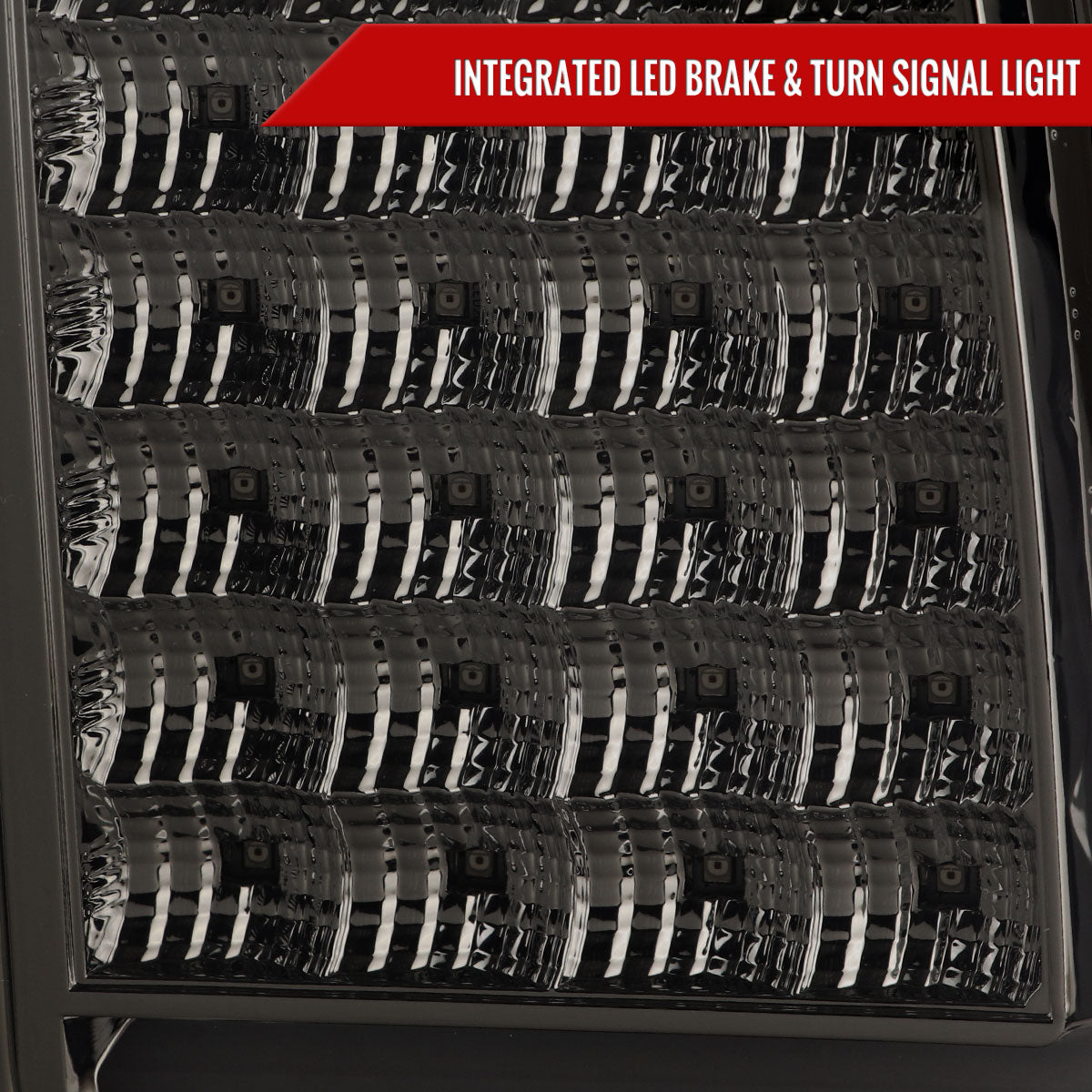 2007-2013 GMC Sierra 1500 / 2007-2014 Sierra 2500HD 3500HD C-Bar LED Tail Lights (Chrome Housing/Smoked Lens)