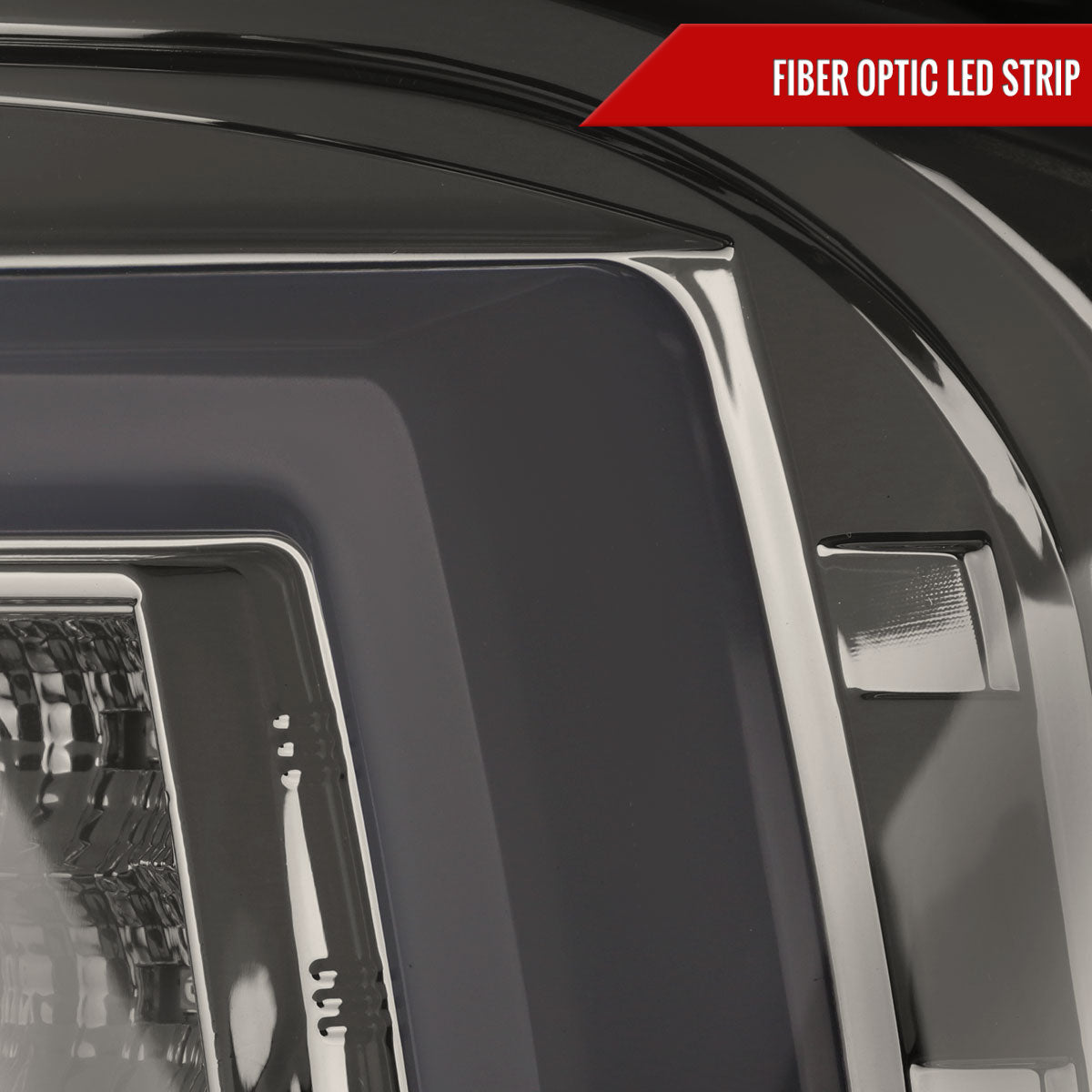 2007-2013 GMC Sierra 1500 / 2007-2014 Sierra 2500HD 3500HD C-Bar LED Tail Lights (Chrome Housing/Smoked Lens)