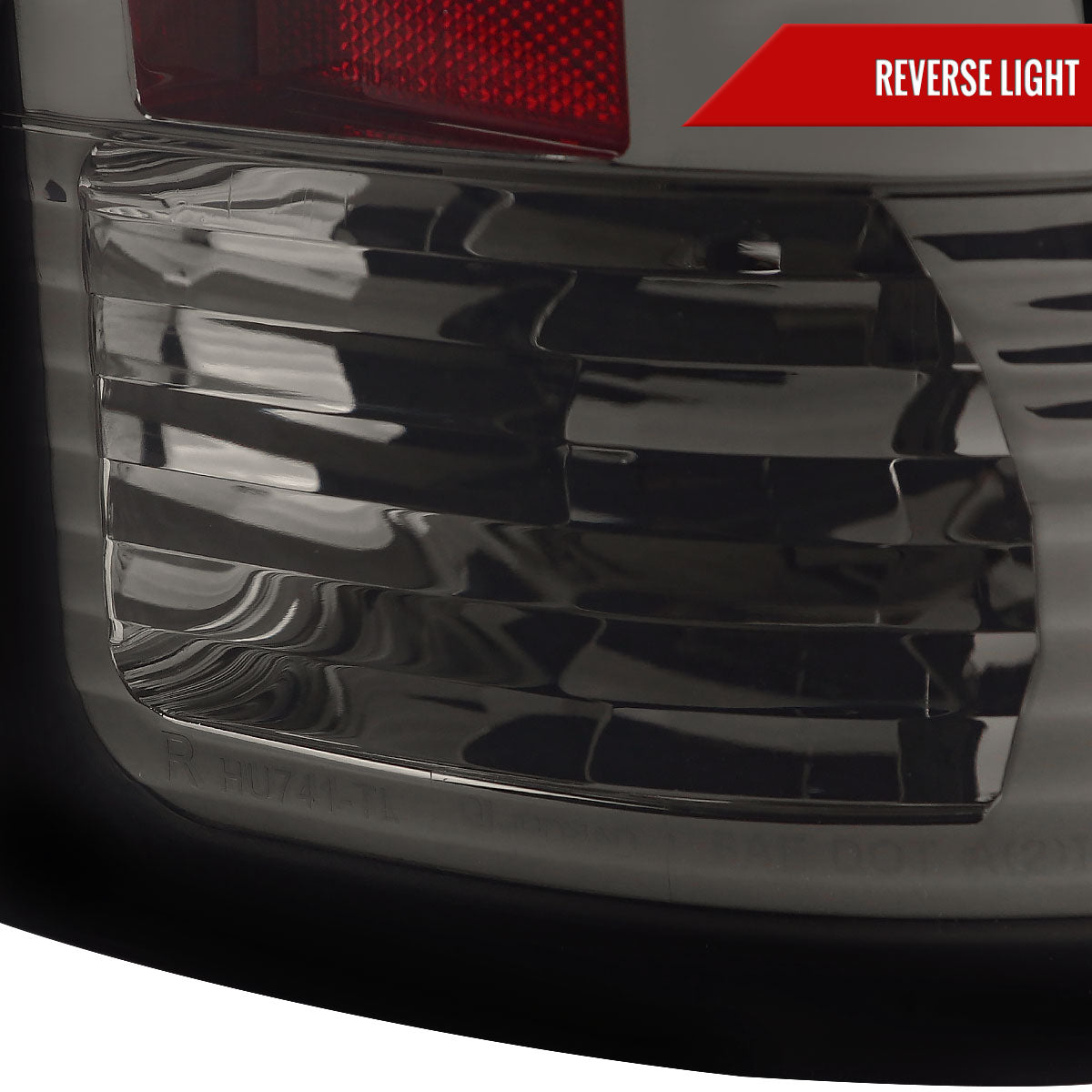 2007-2013 GMC Sierra 1500 / 2007-2014 Sierra 2500HD 3500HD C-Bar LED Tail Lights (Chrome Housing/Smoked Lens)