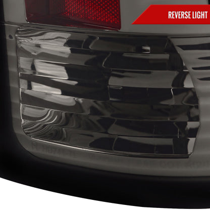 2007-2013 GMC Sierra 1500 / 2007-2014 Sierra 2500HD 3500HD C-Bar LED Tail Lights (Chrome Housing/Smoked Lens)