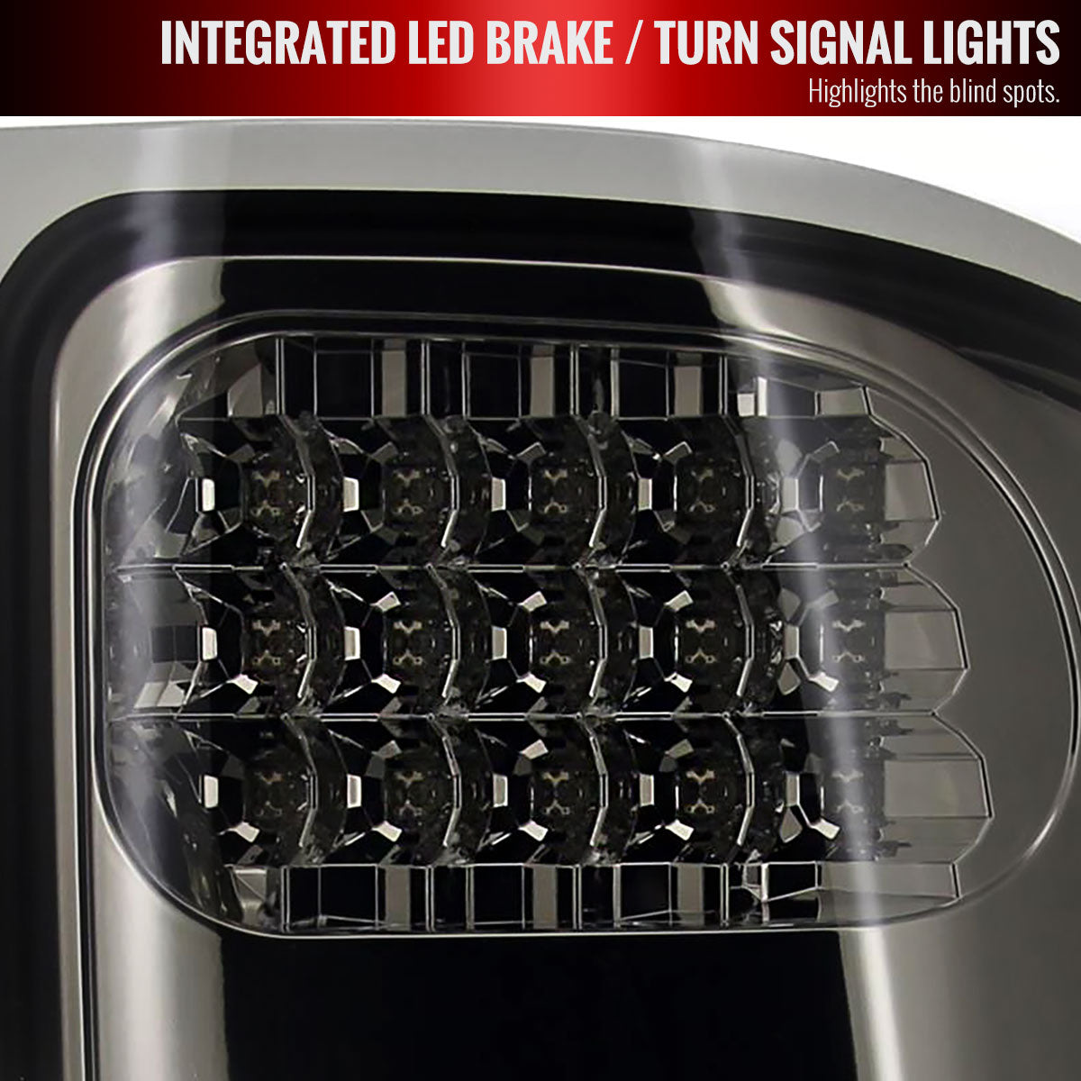 2007-2014 GMC Sierra LED Tail Lights (Chrome Housing/Smoked Lens)