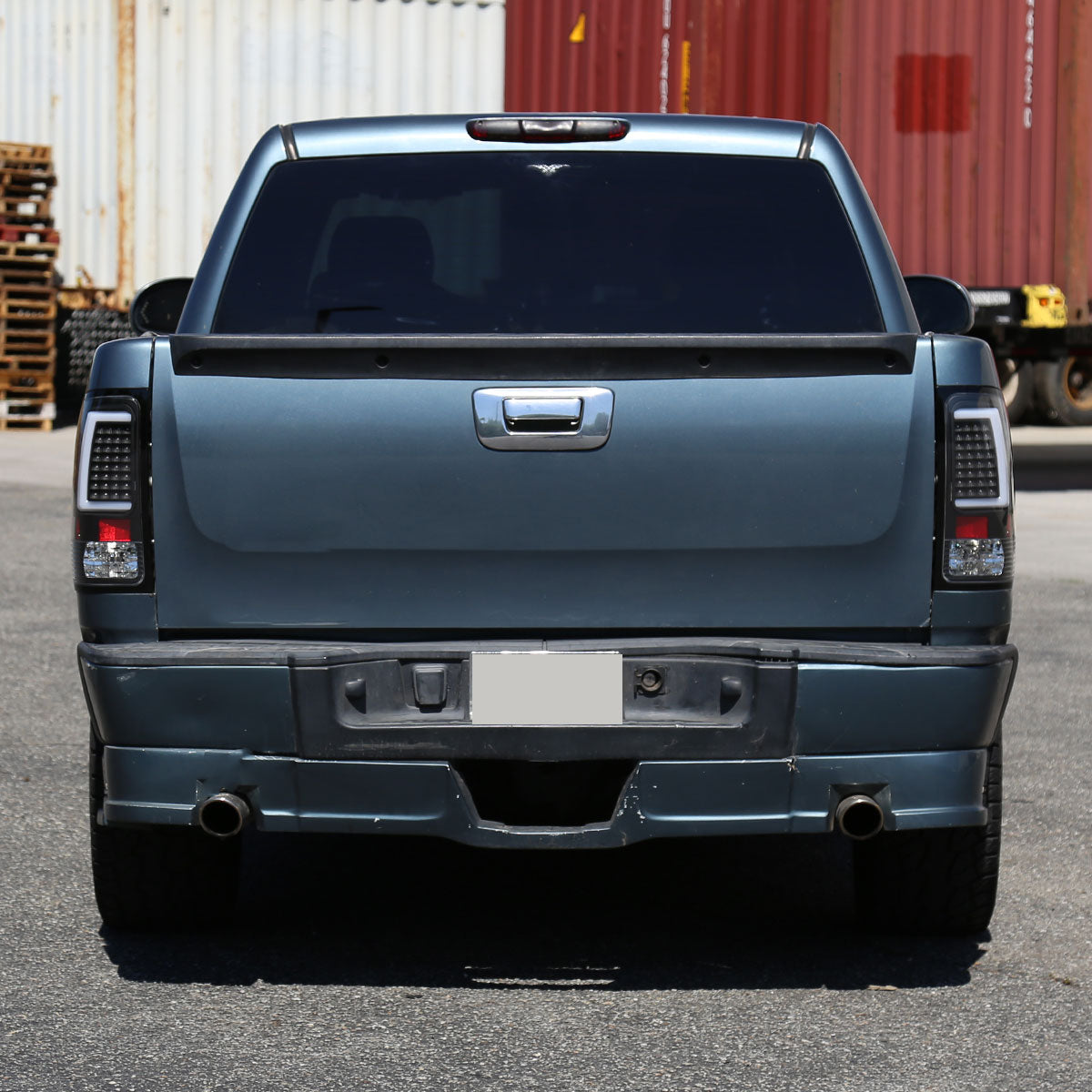 2007-2013 GMC Sierra 1500 / 2007-2014 Sierra 2500HD 3500HD C-Bar LED Tail Lights (Matte Black Housing/Clear Lens)